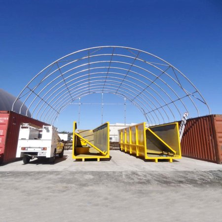 C404013 W40'×L40’×H13’ Single Truss Container Shelter