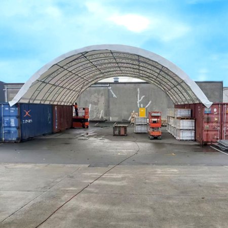 C4080DT W40'×L80’×H12’ Double Truss Container Shelter