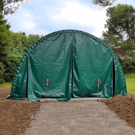 204012 W20'×L40’×H12’ Round Roof Storage Shelter